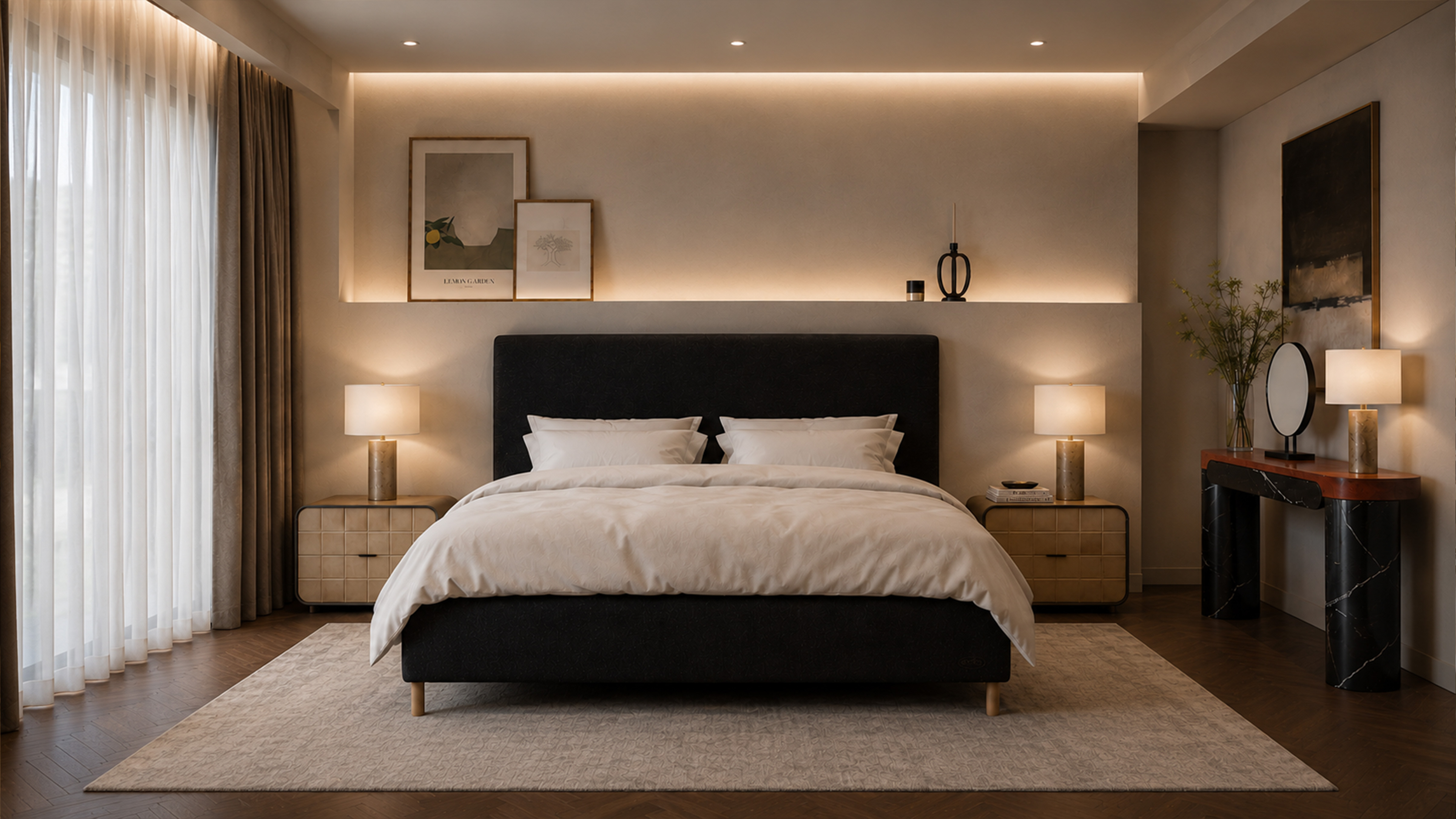modern luxury bedroom furniture set
