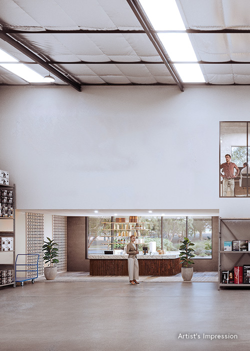 Indoor view of open space