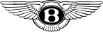 Black logo of Bentley Motors.