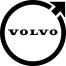 Black logo of Volvo