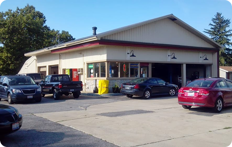 Original image of the K-ceps Auto Body shop in Johnstown, Ohio.