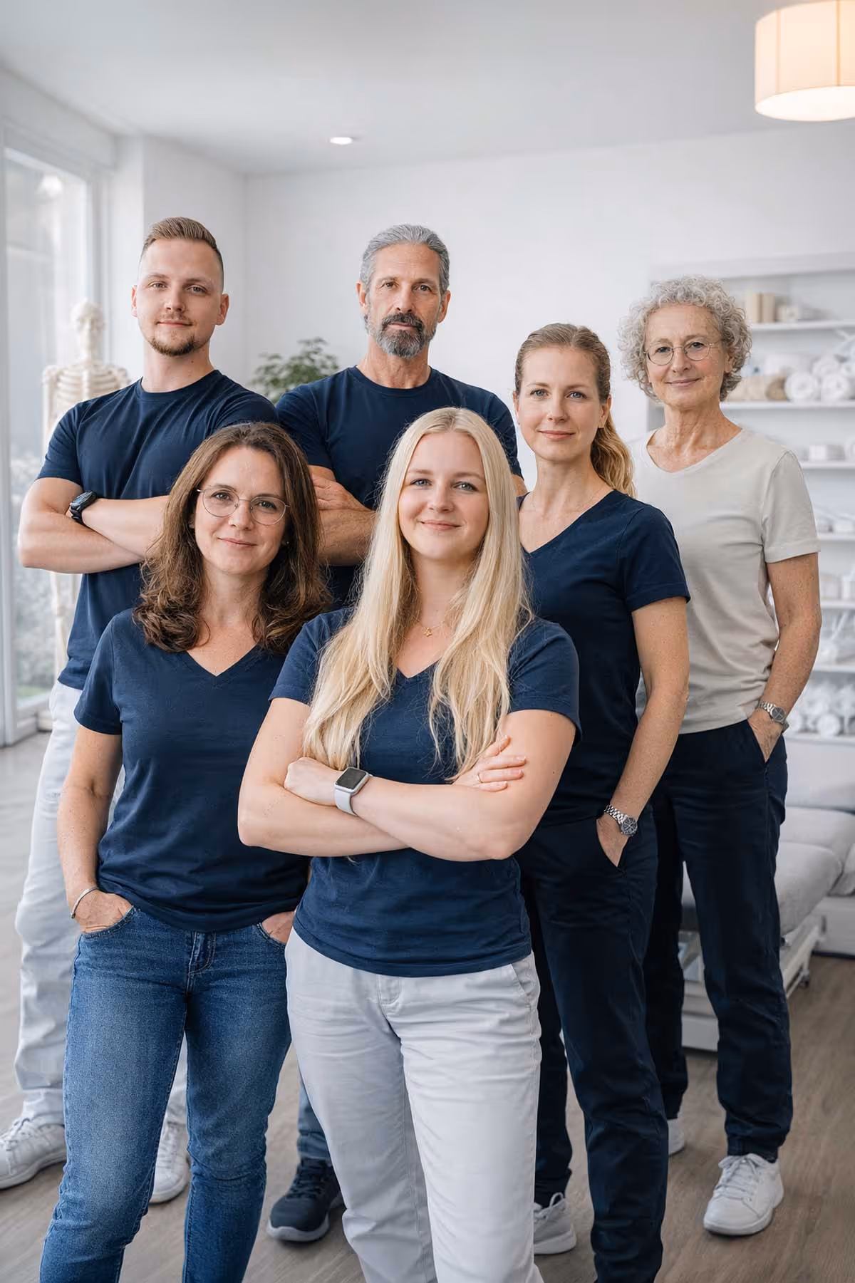 Therapeutische Trainingsanleitung mit Widerstandsband in der Physiotherapie Pfitzner Düsseldorf-Flingern
