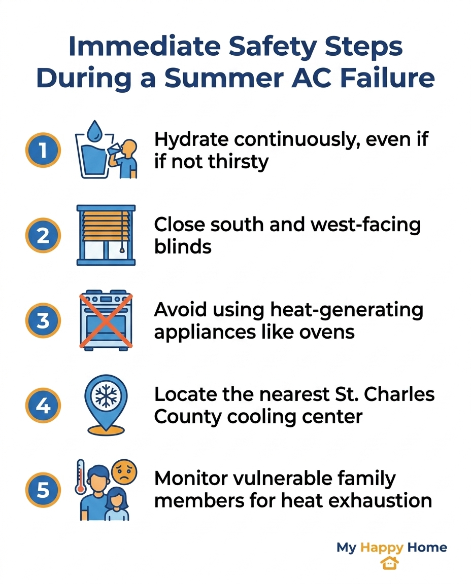 Immediate Safety Steps During a Summer AC Failure