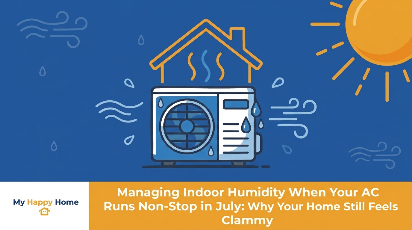 Managing Indoor Humidity When Your AC Runs Non-Stop in July: Why Your Home Still Feels Clammy — featured image