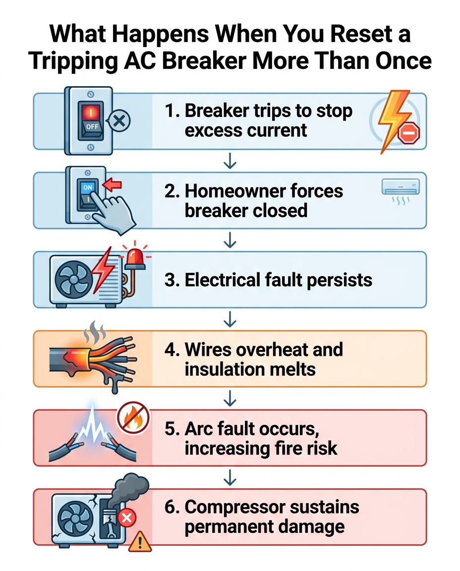 What Happens When You Reset a Tripping AC Breaker More Than Once