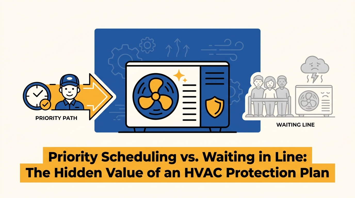Priority Scheduling vs. Waiting in Line: The Hidden Value of an HVAC Protection Plan — featured image