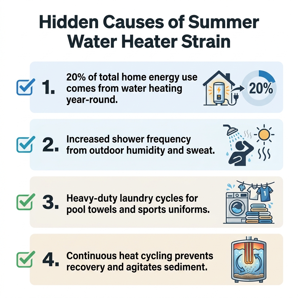 Hidden Causes of Summer Water Heater Strain
