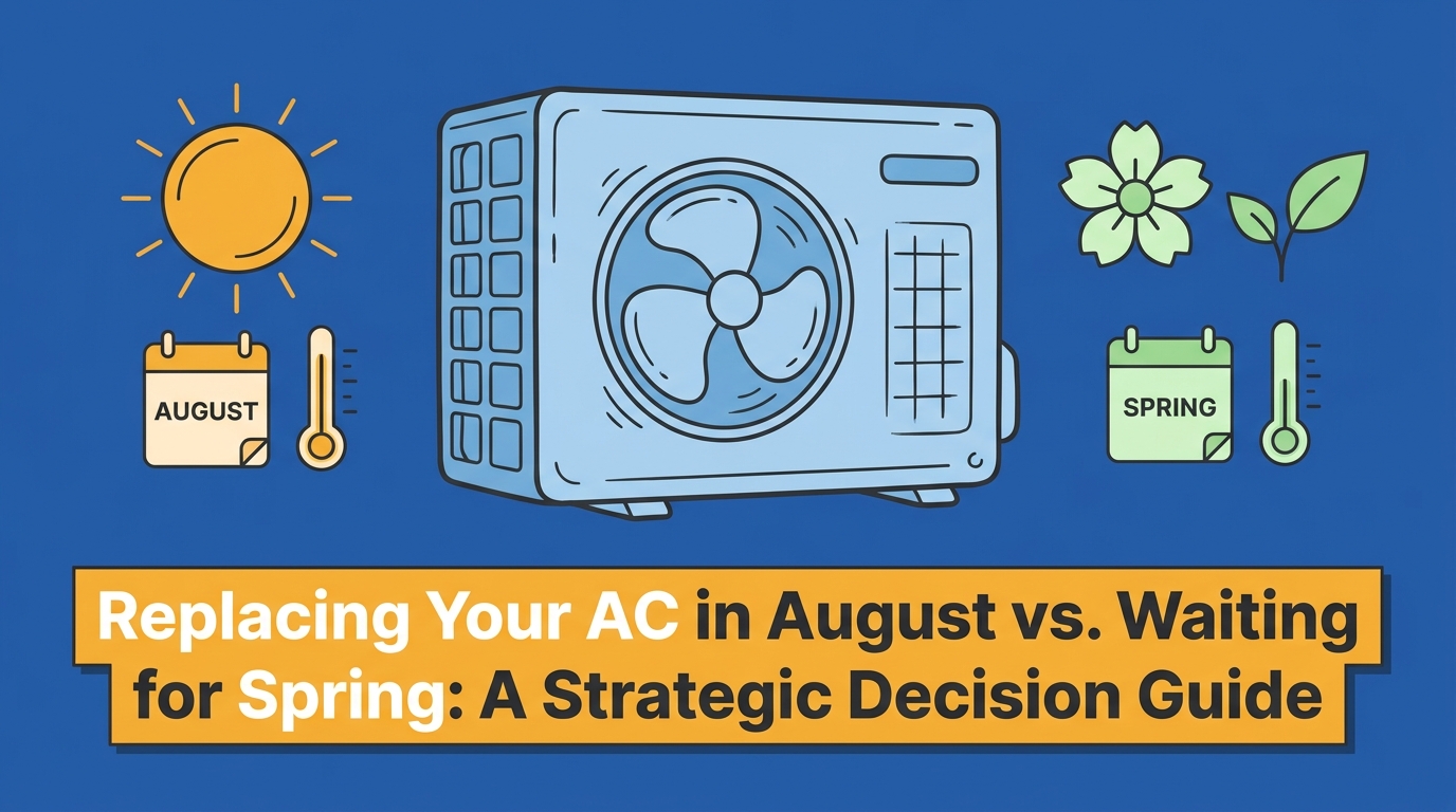 Replacing Your AC in August vs. Waiting for Spring: A Strategic Decision Guide — featured image