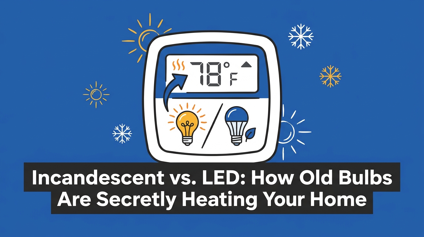 Incandescent vs. LED: How Old Bulbs Are Secretly Heating Your Home — featured image