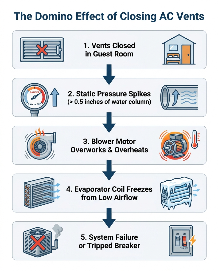 The Domino Effect of Closing AC Vents