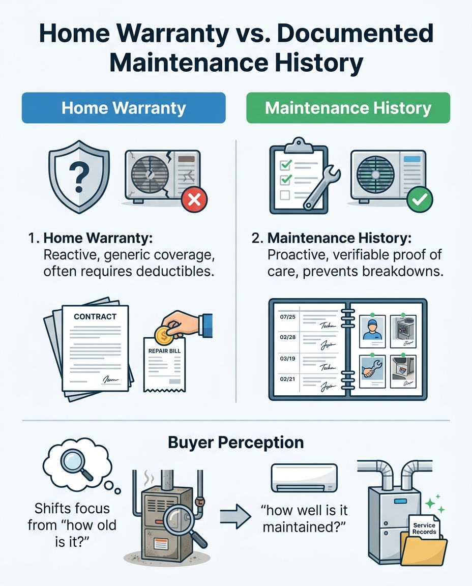 Home Warranty vs. Documented Maintenance History
