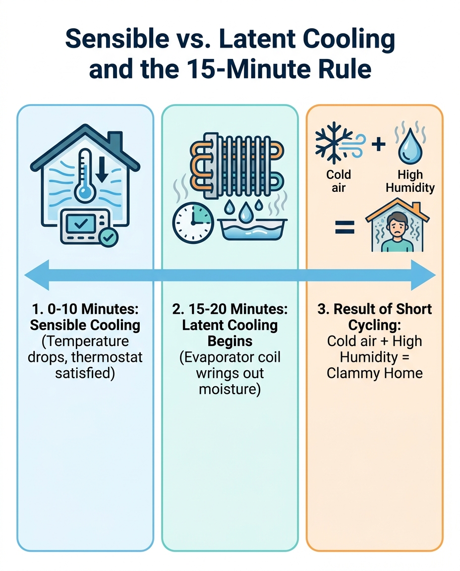 Sensible vs. Latent Cooling and the 15-Minute Rule