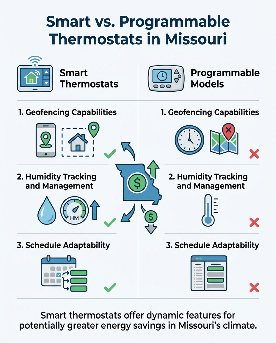 Smart vs. Programmable Thermostats in Missouri