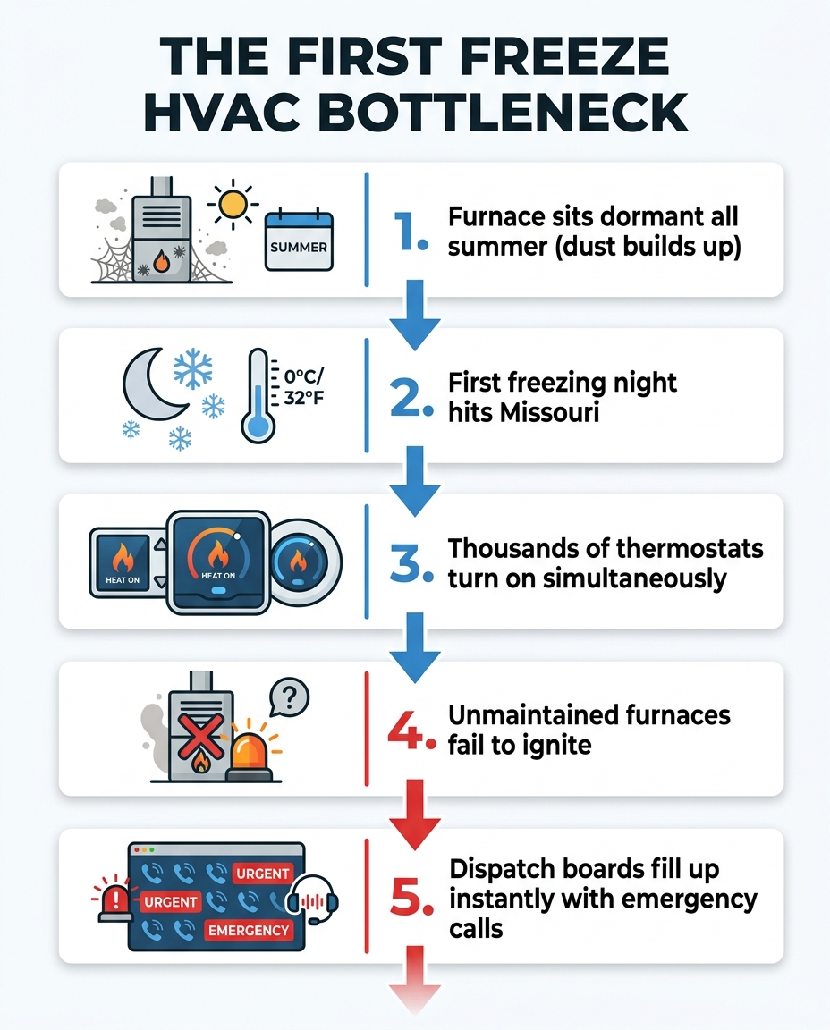 The First Freeze HVAC Bottleneck
