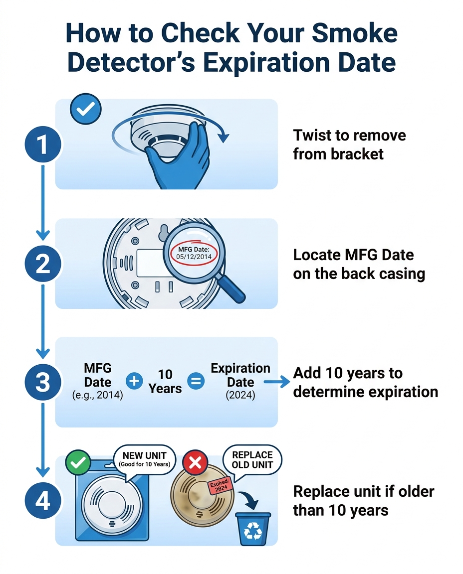 How to Check Your Smoke Detector's Expiration Date