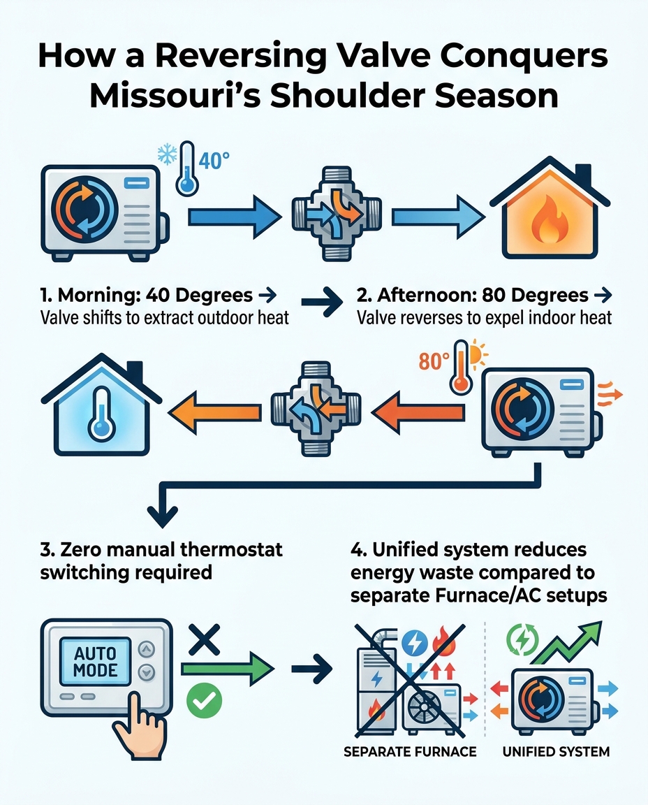 How a Reversing Valve Conquers Missouri's Shoulder Season
