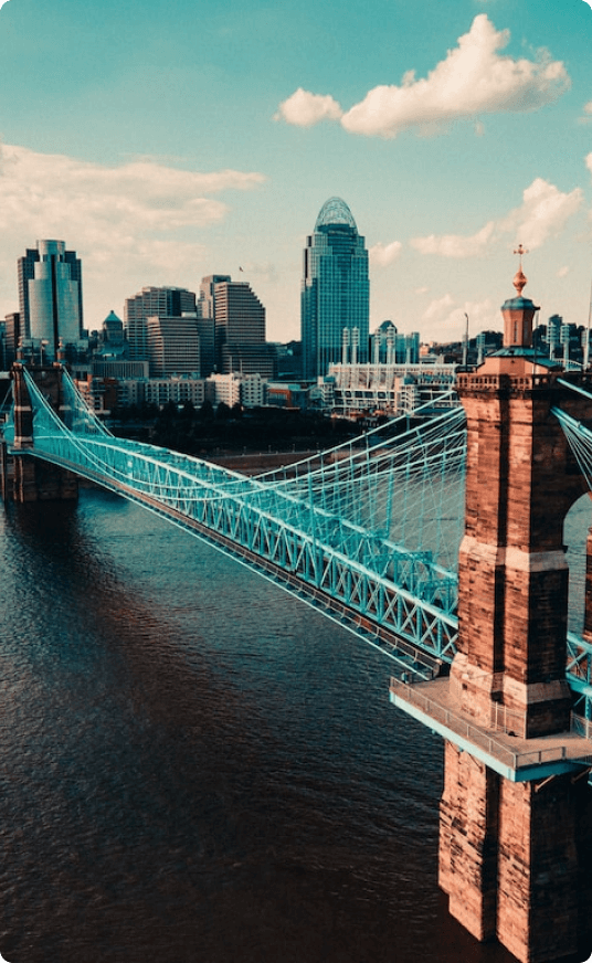 Picture of Cincinnati where Champagne Clean Service Area is located.