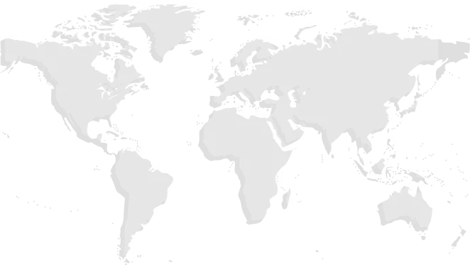 Simplified grayscale world map showing continents and major landmasses in light gray.