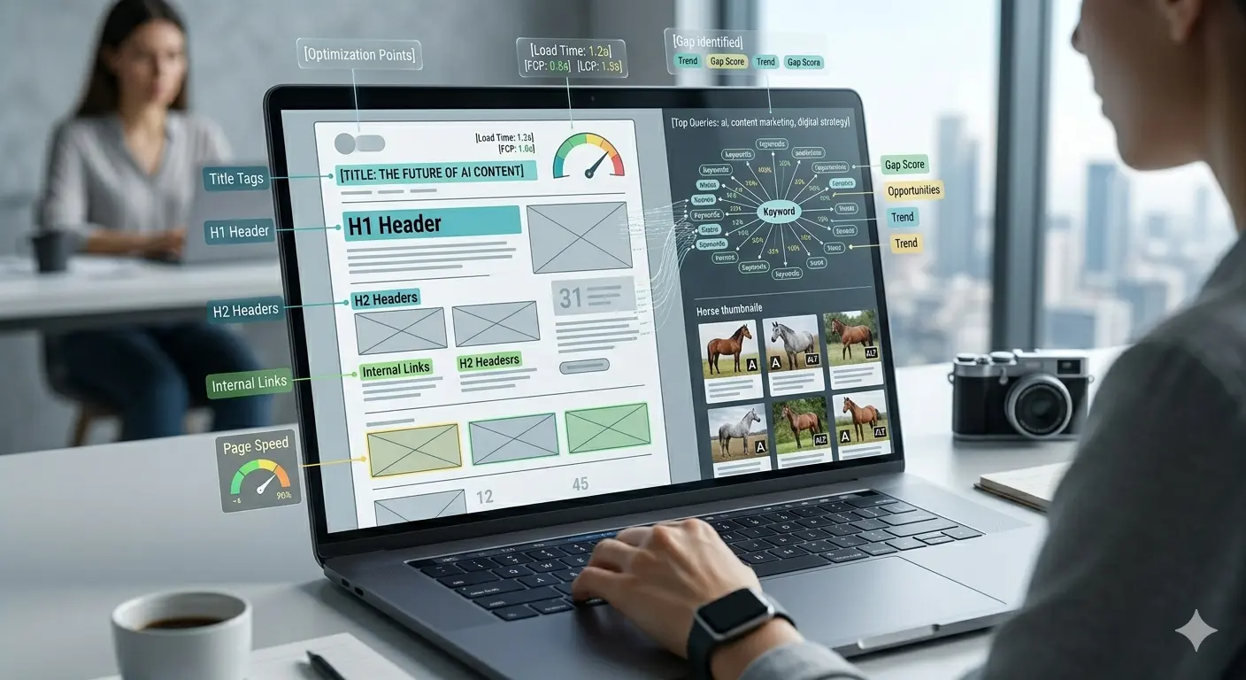 Digital dashboard showing AI-driven marketing optimization strategies for enhanced ROI.