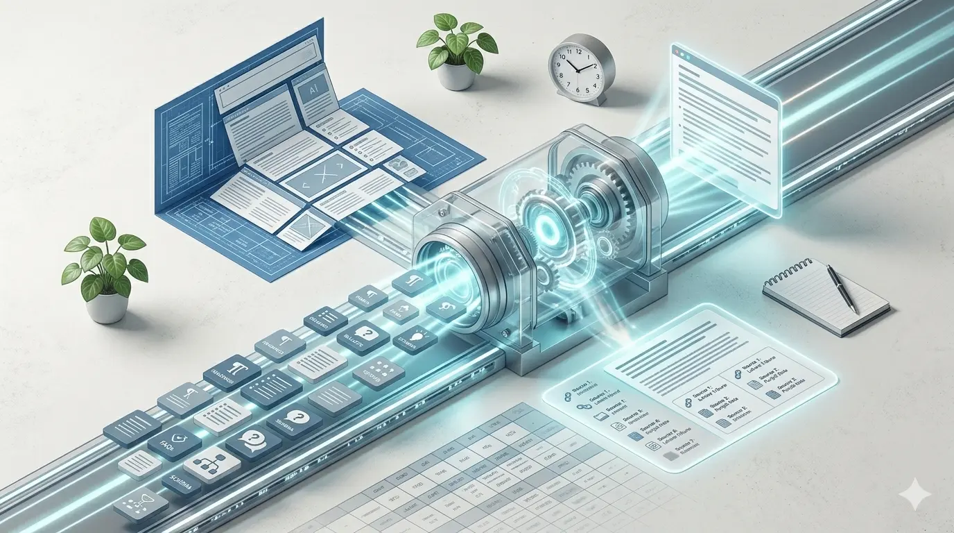 Diagram illustrating the integration of GEO and traditional SEO strategies using digital tools and schematics.