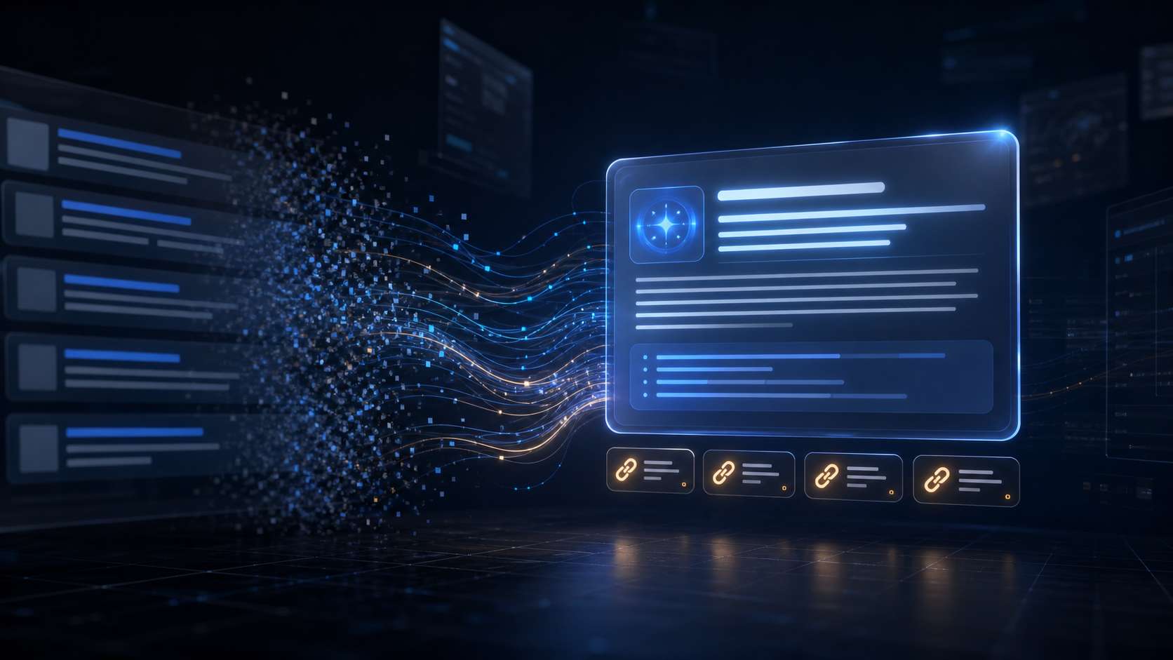 AI content attribution link tracking and brand visibility dashboard