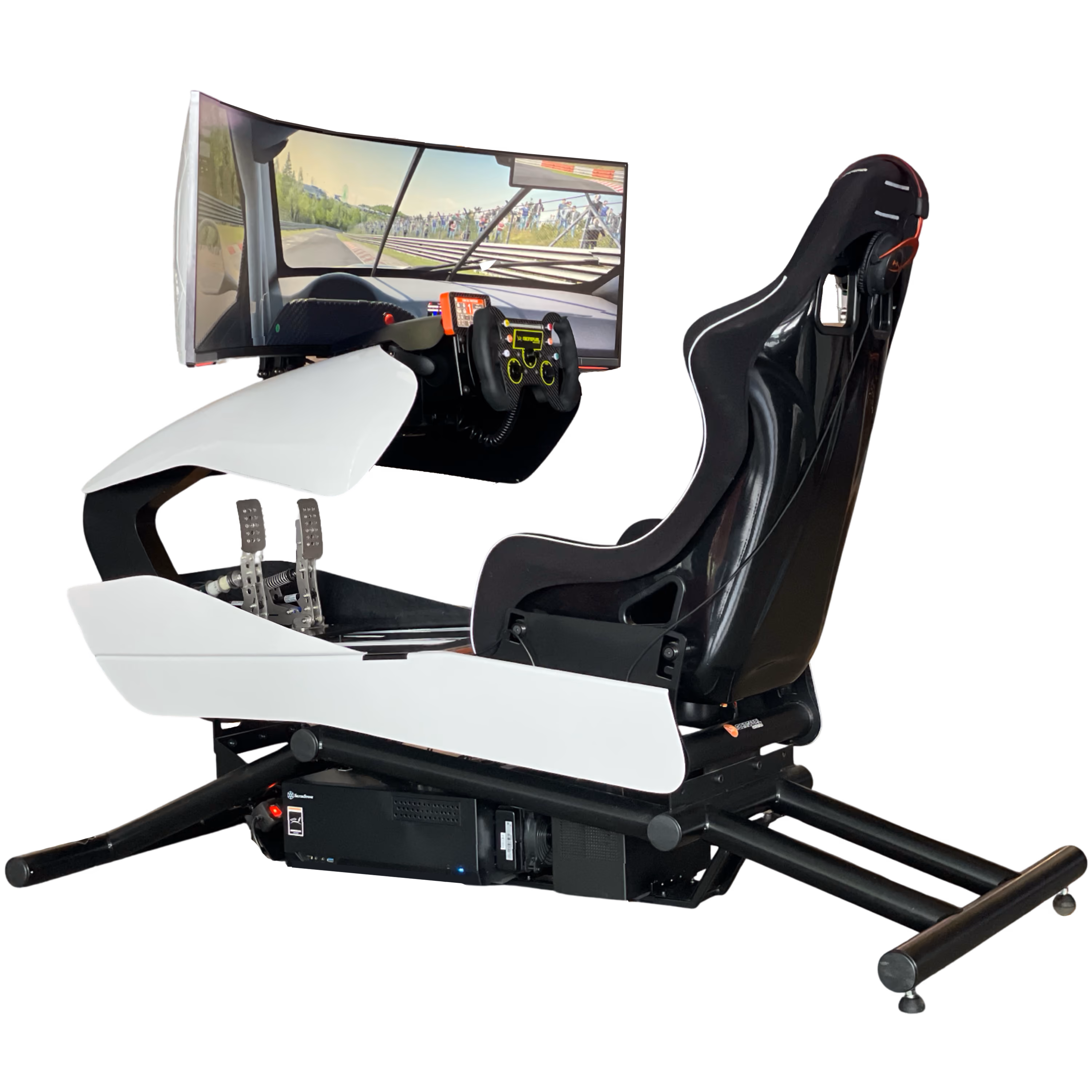 Stage 1 Pro Racing-Simulator in Weiss
