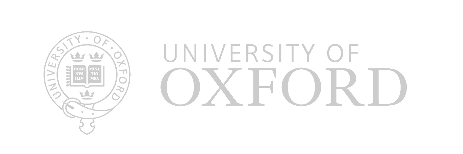University of Oxford logo on white background with grey text and emblem.