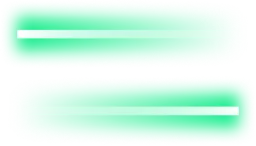 Two horizontally aligned green rounded rectangles with a white horizontal line near their top edges.