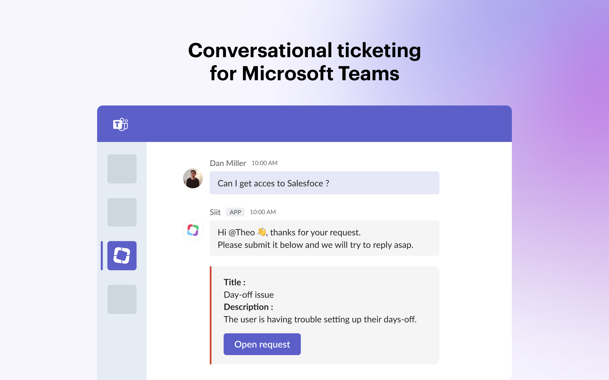 An image showing how Microsoft Teams integrates with Slack