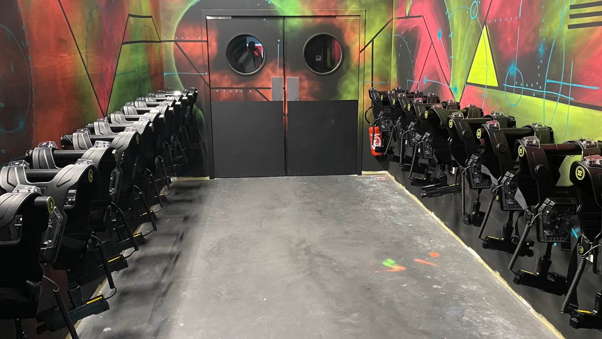 Salle des équipements du laser game à Villeneuve-sur-Lot