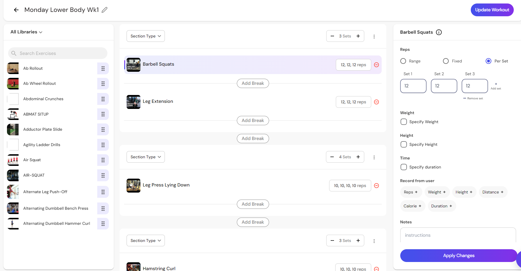 ai-workout-builder-app