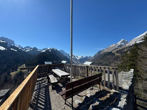 Vue aerienne des montagnes