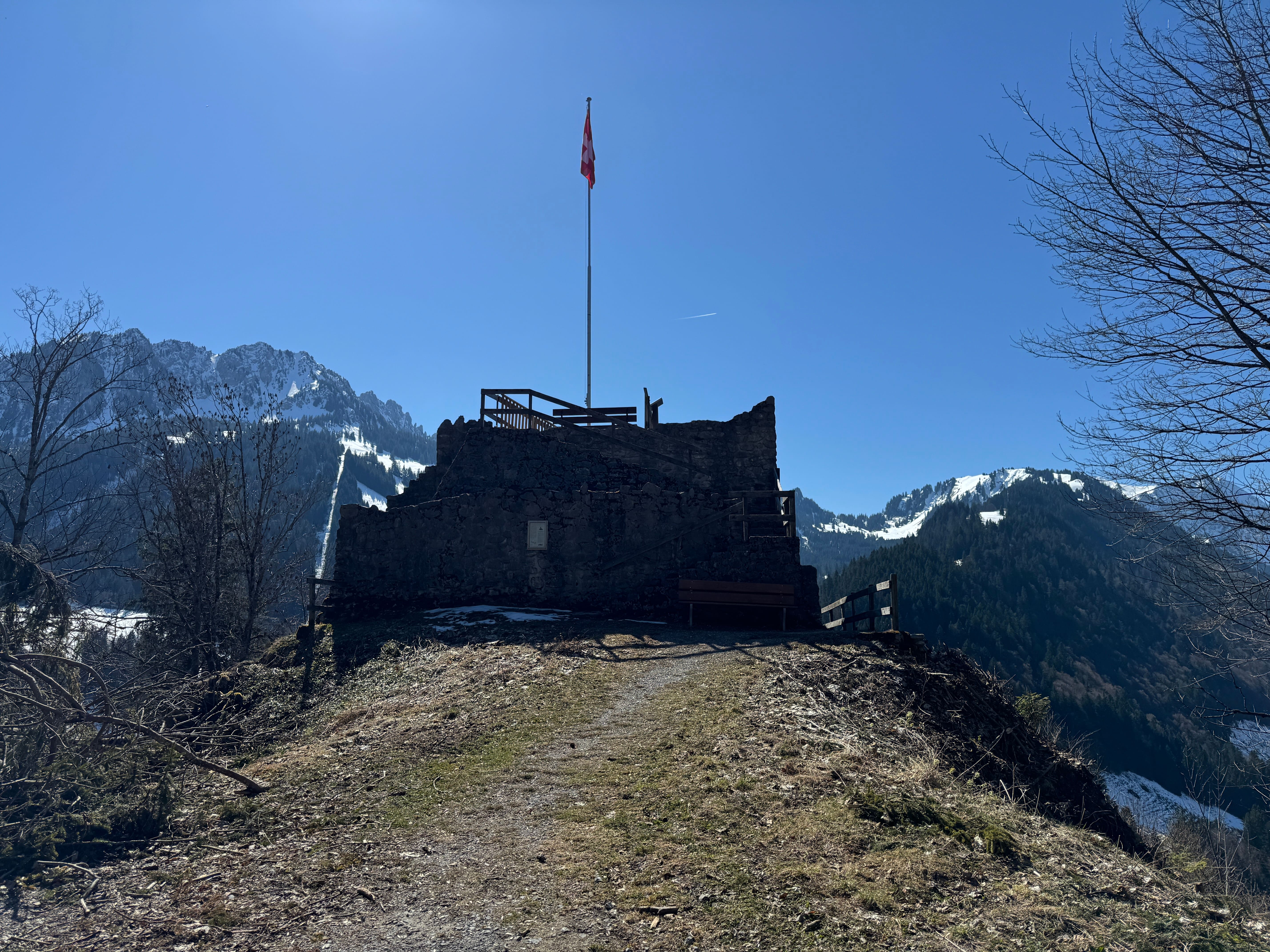 Vue aerienne des montagnes