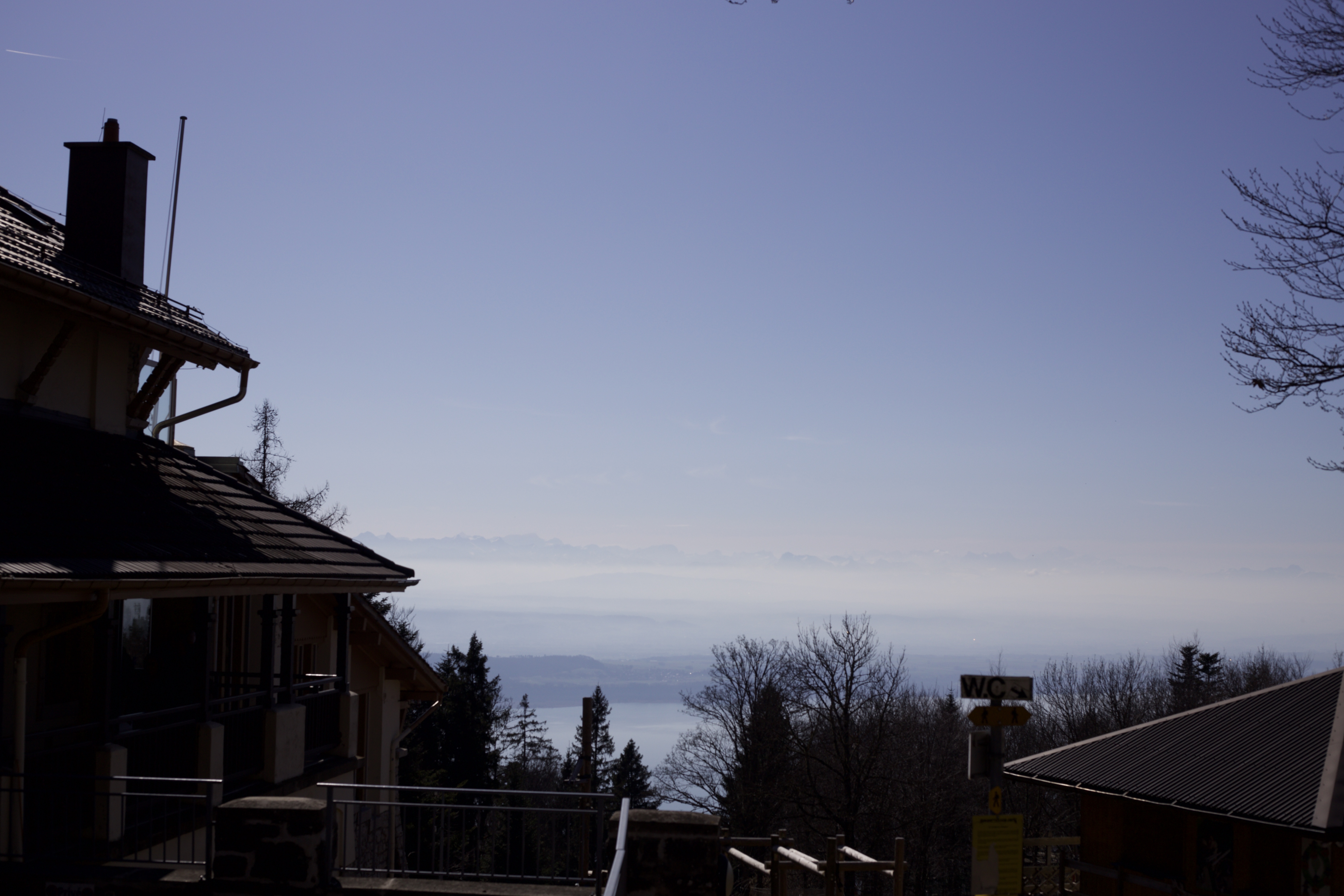 Vue aerienne des montagnes