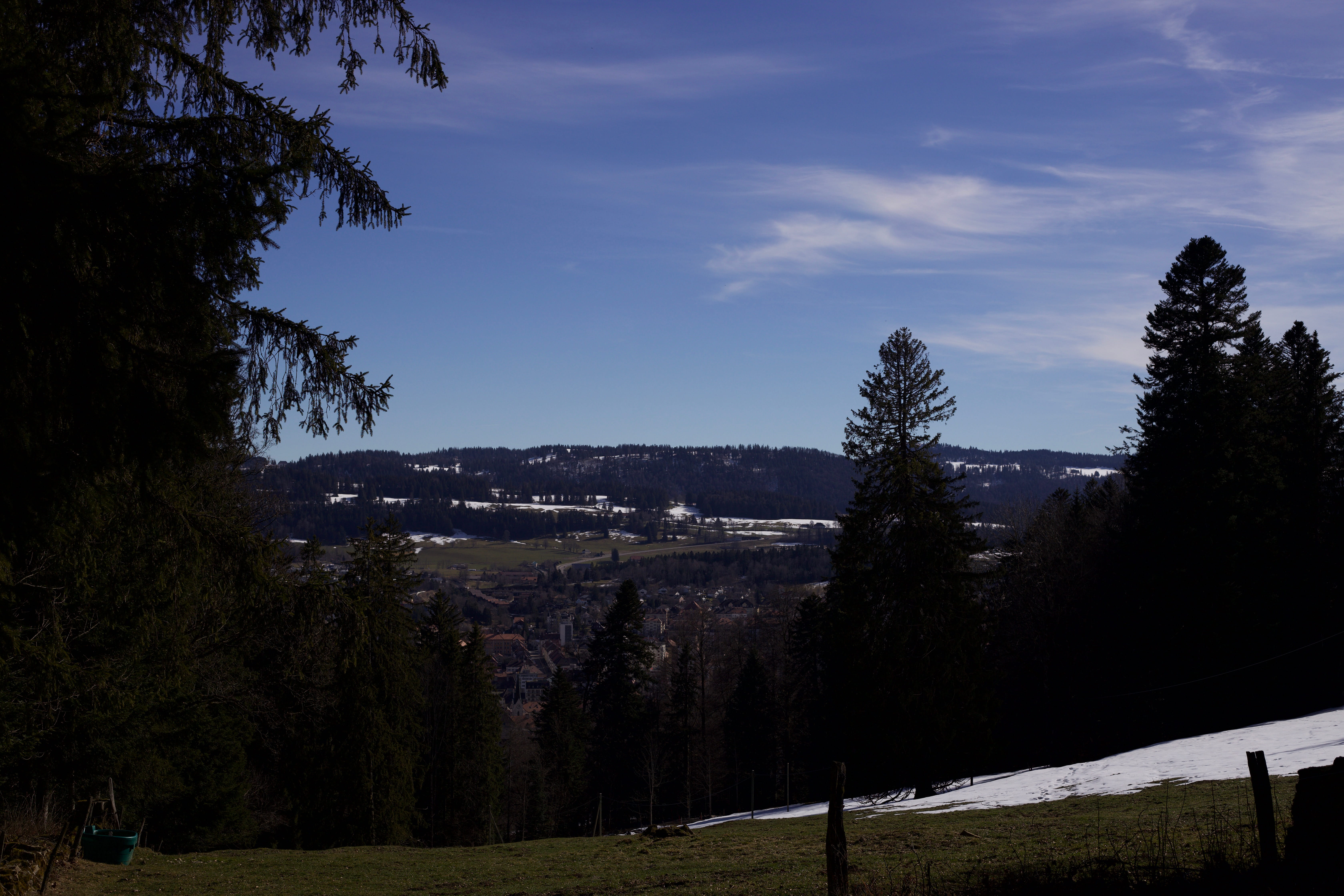 Vue aerienne des montagnes