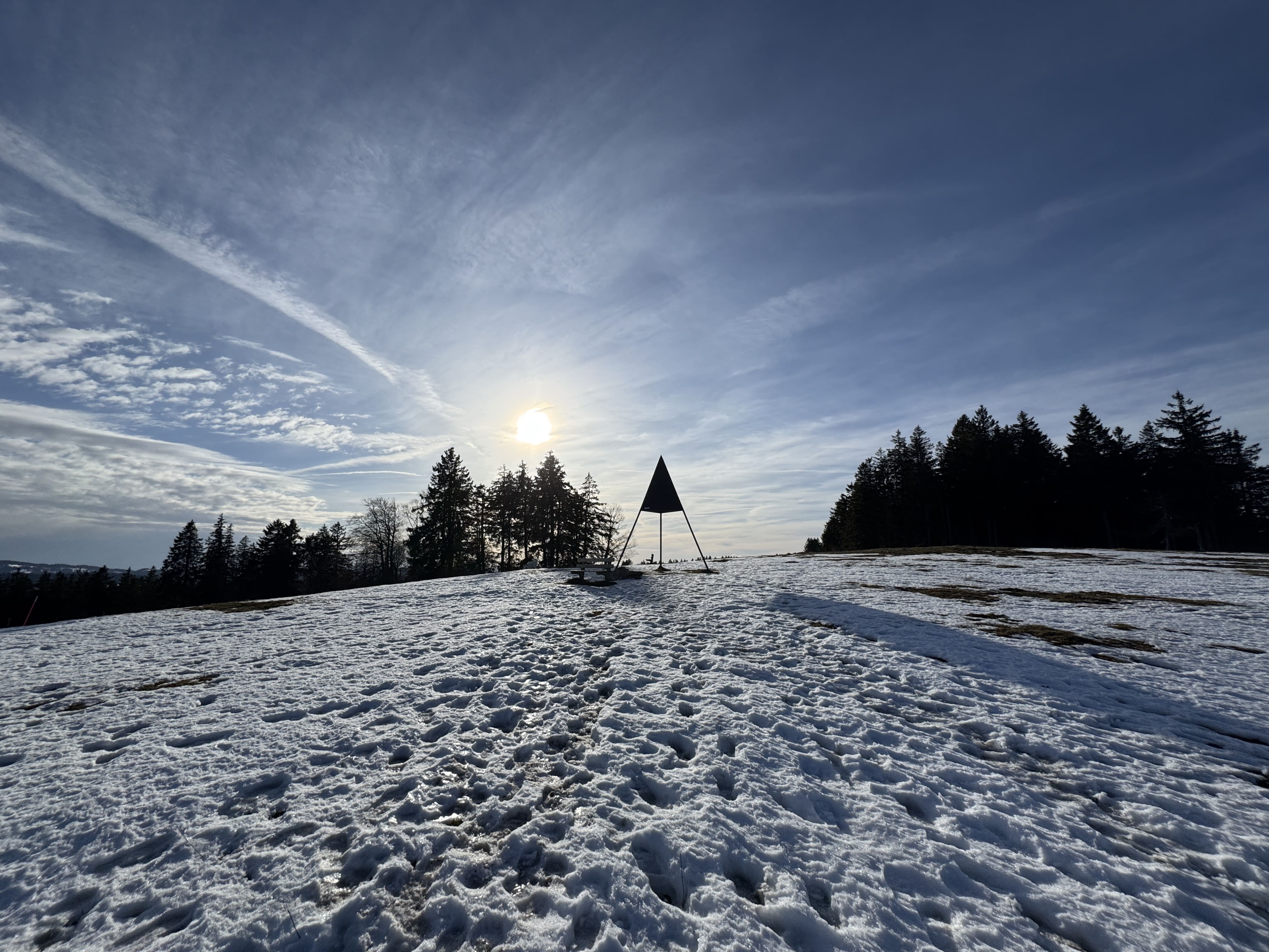Vue aerienne des montagnes