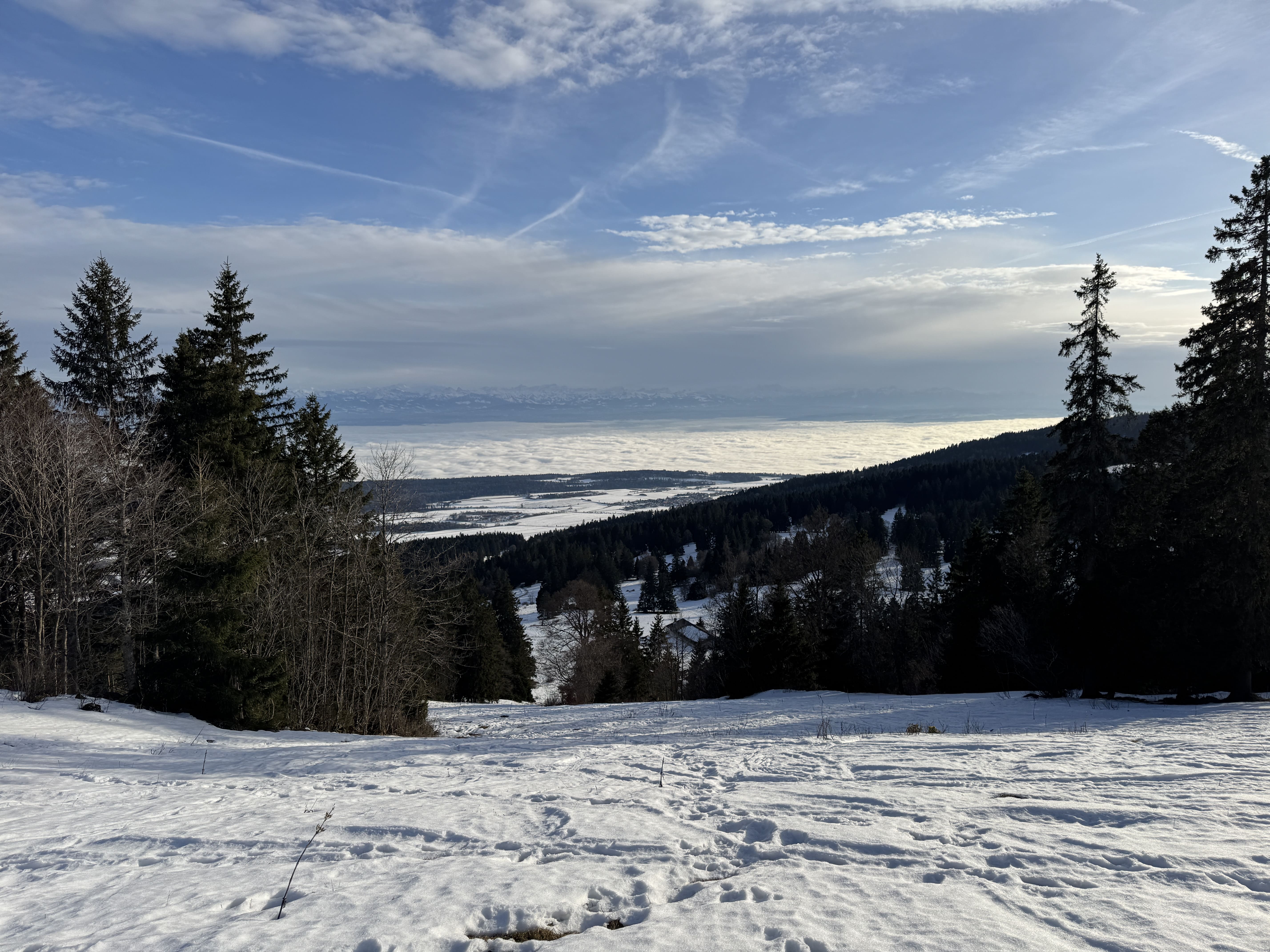 Vue aerienne des montagnes