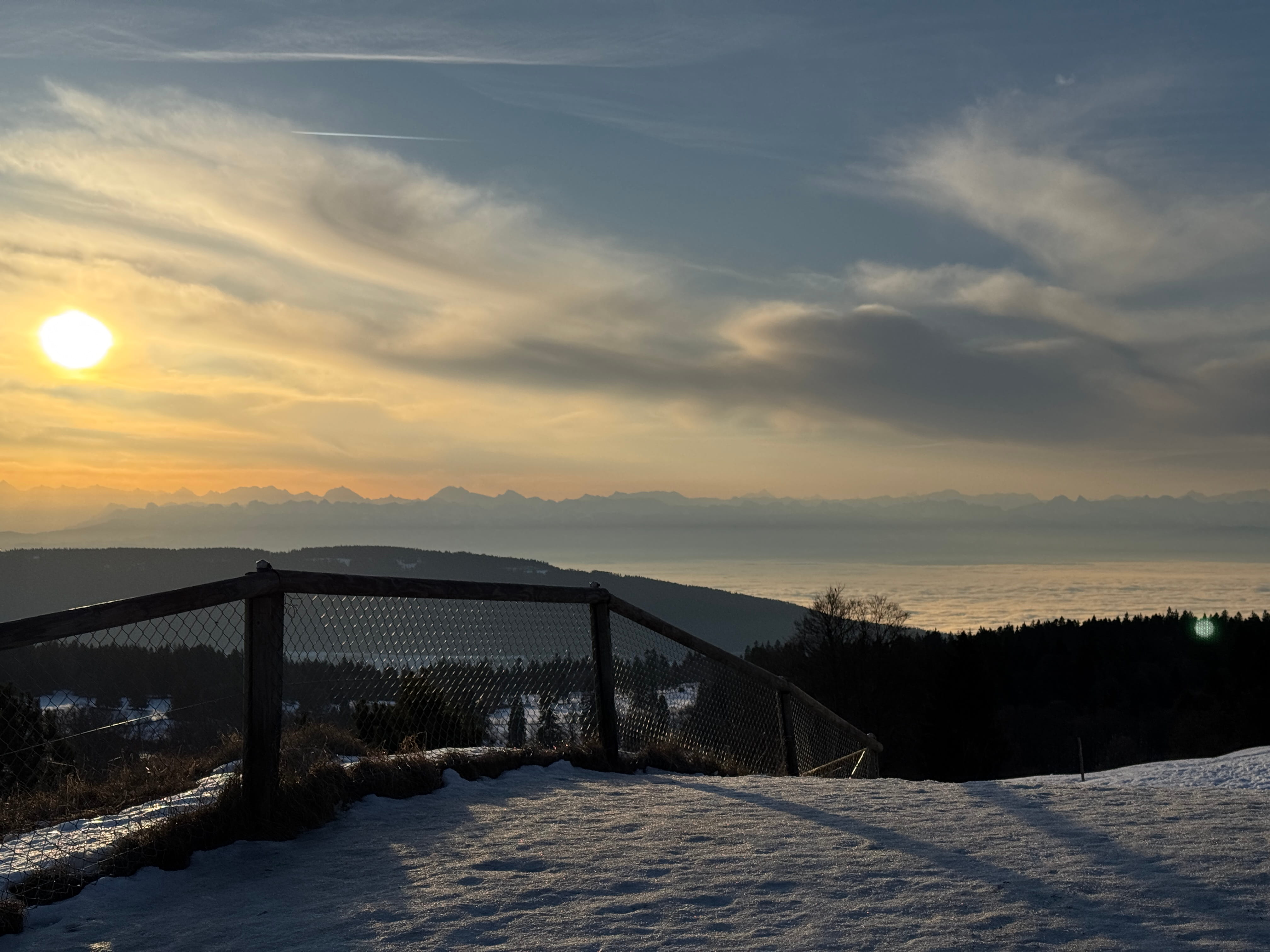 Vue aerienne des montagnes