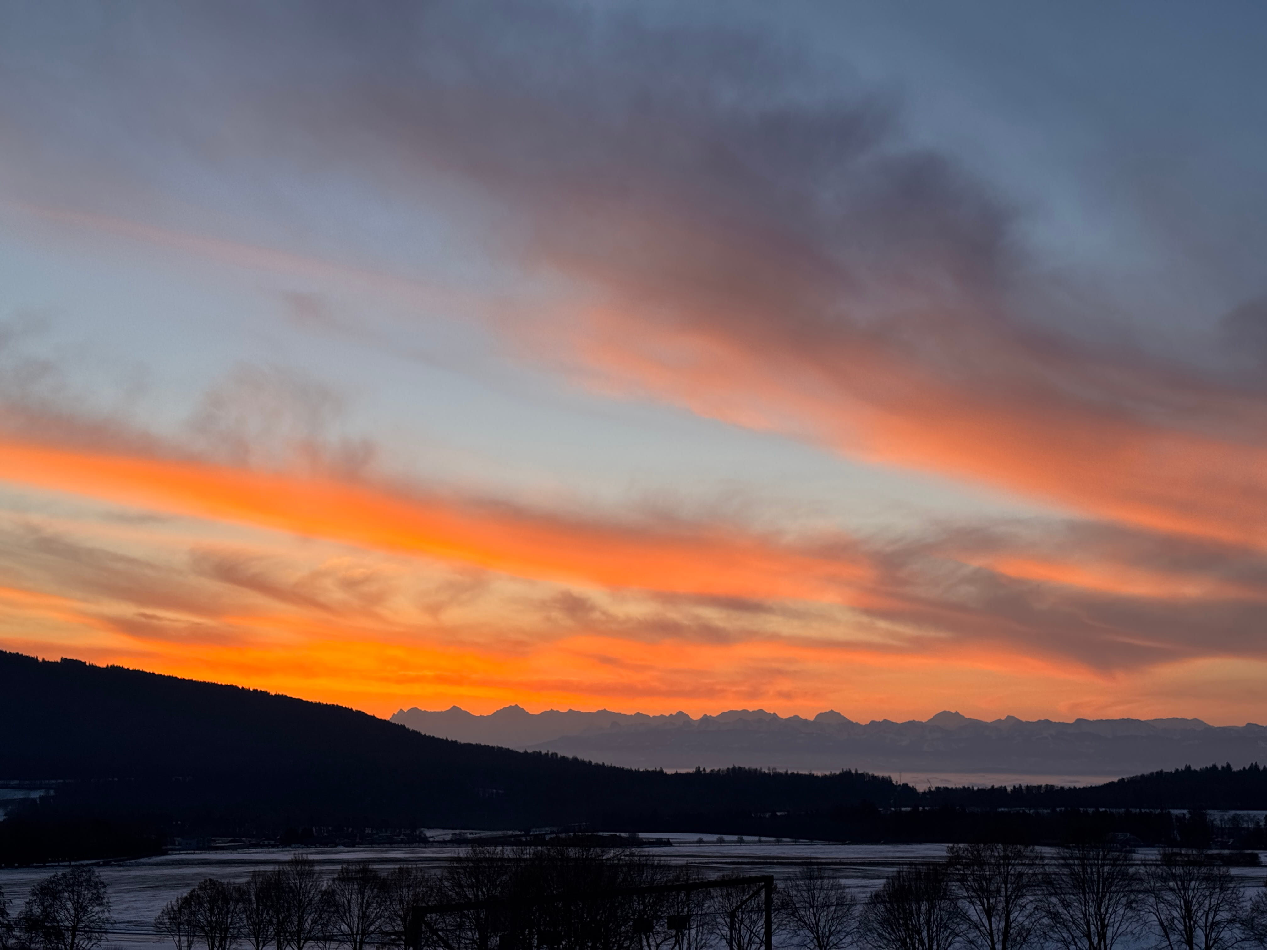 Vue aerienne des montagnes