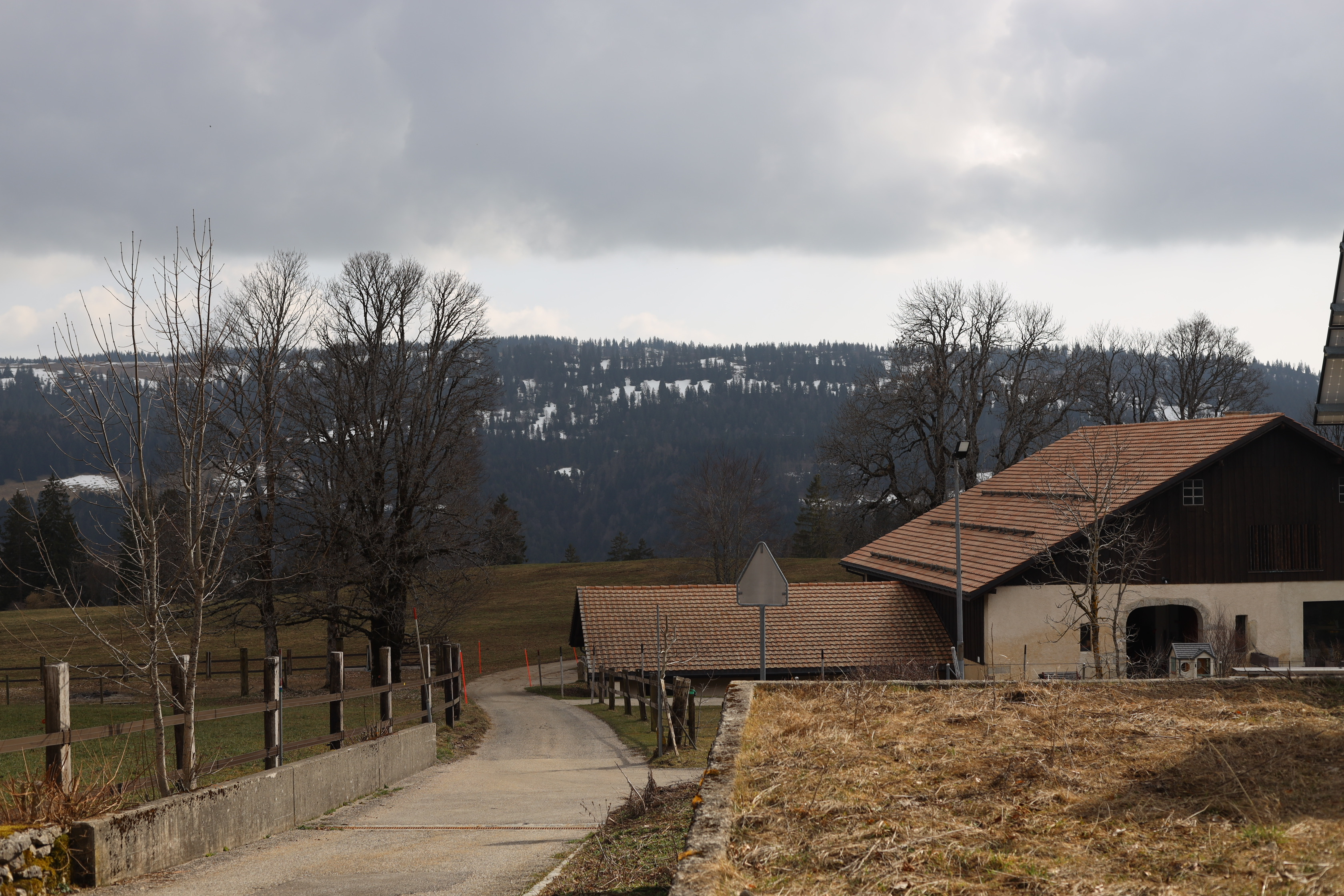 Vue aerienne des montagnes