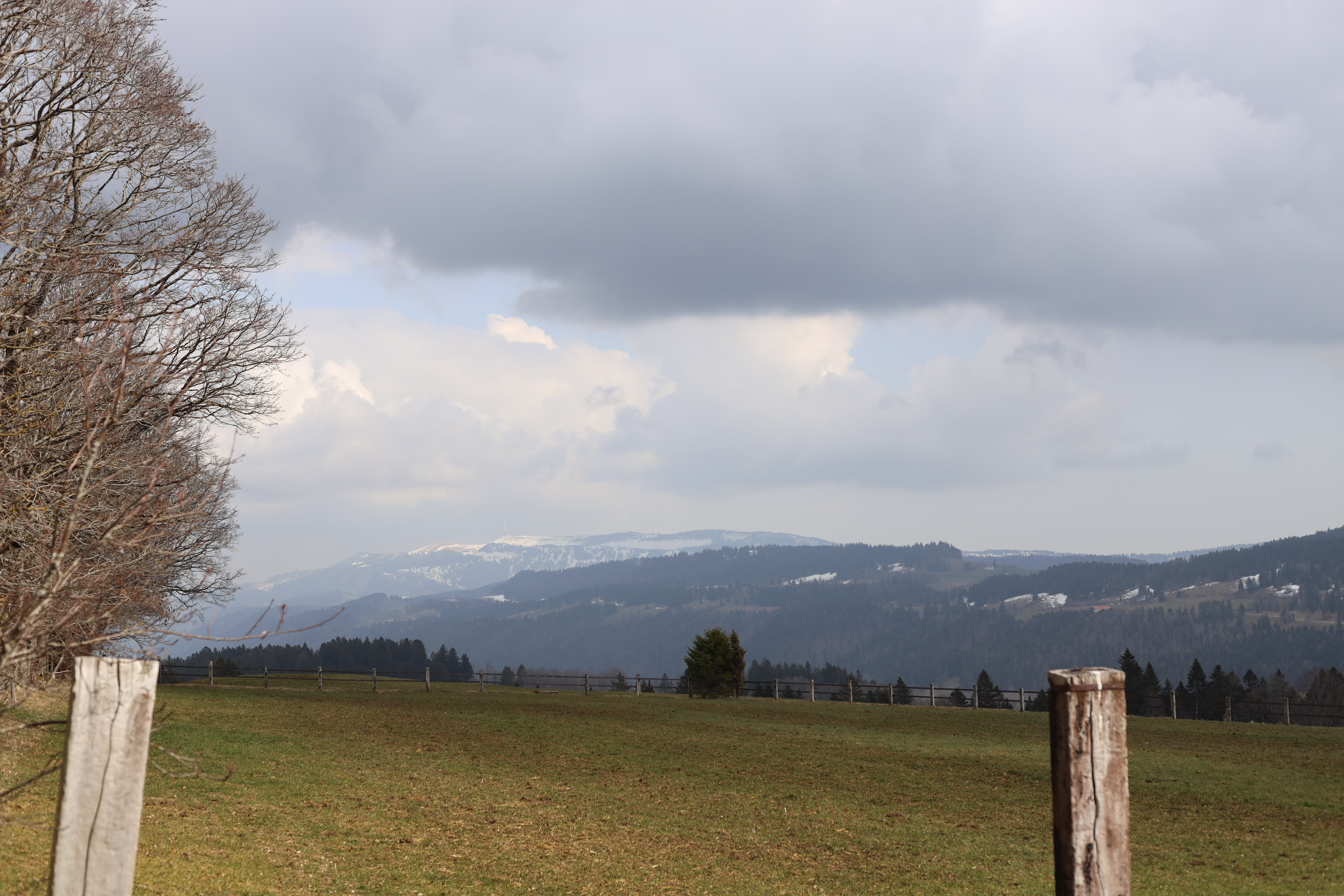 Vue aerienne des montagnes