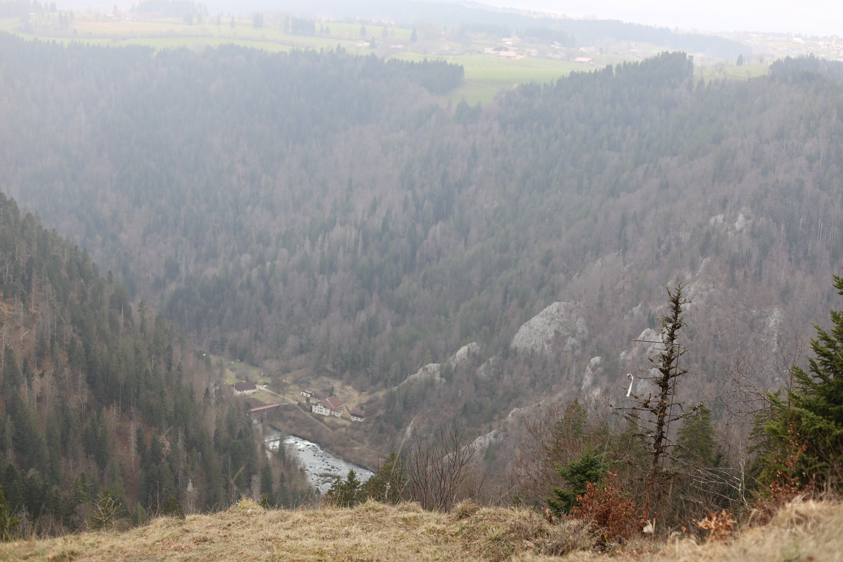 Vue aerienne des montagnes