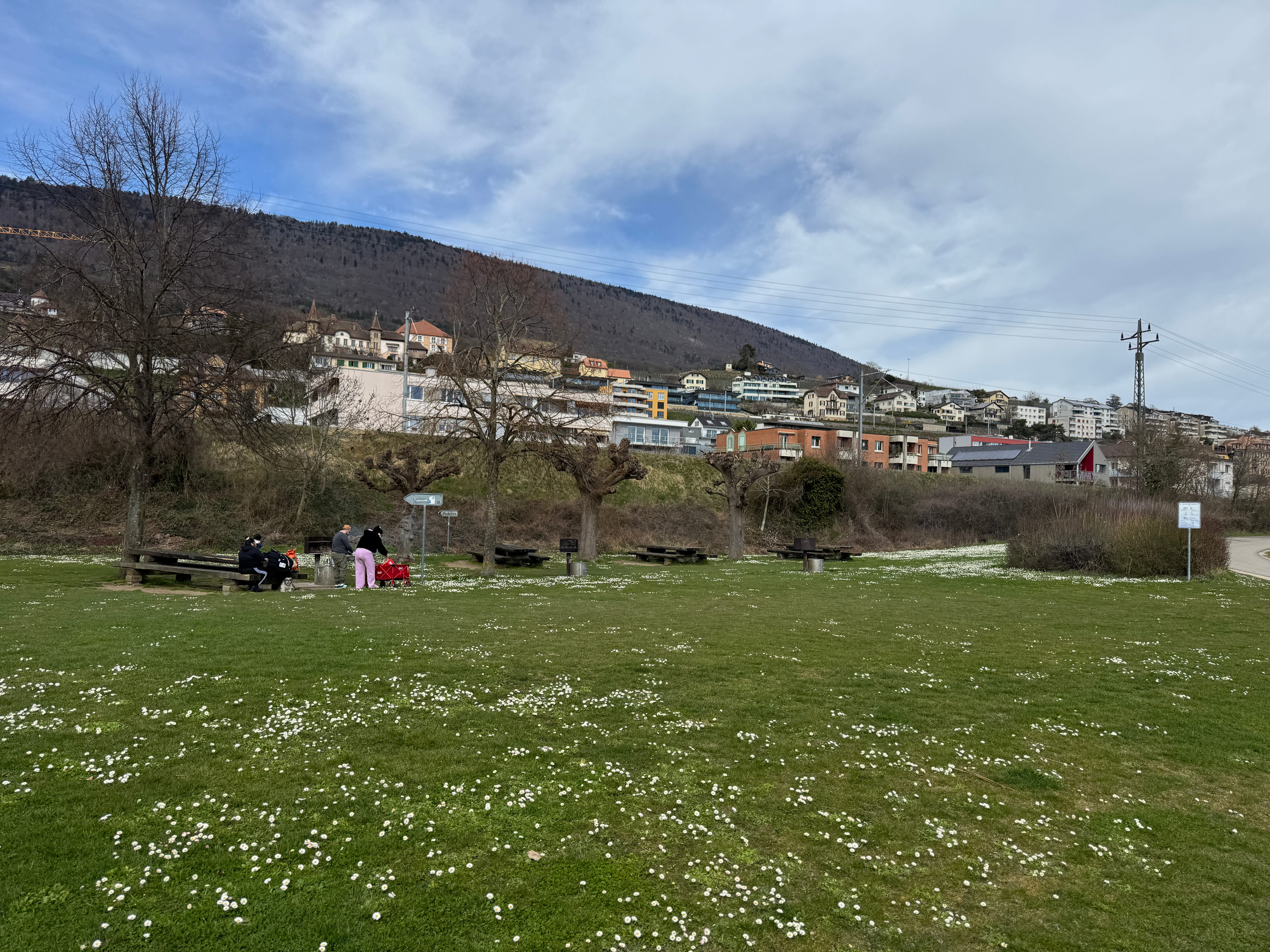 Vue aerienne des montagnes