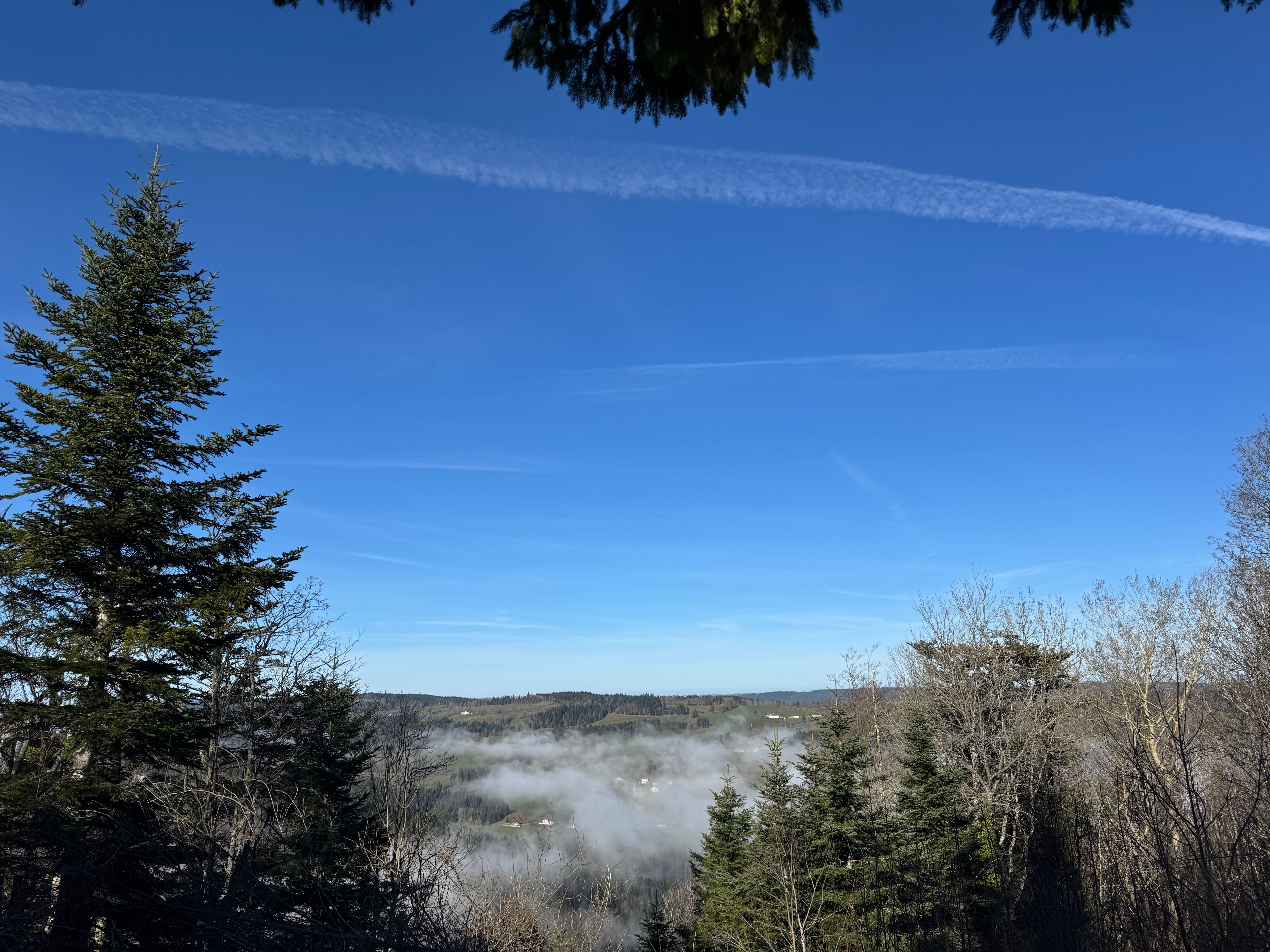 Vue aerienne des montagnes