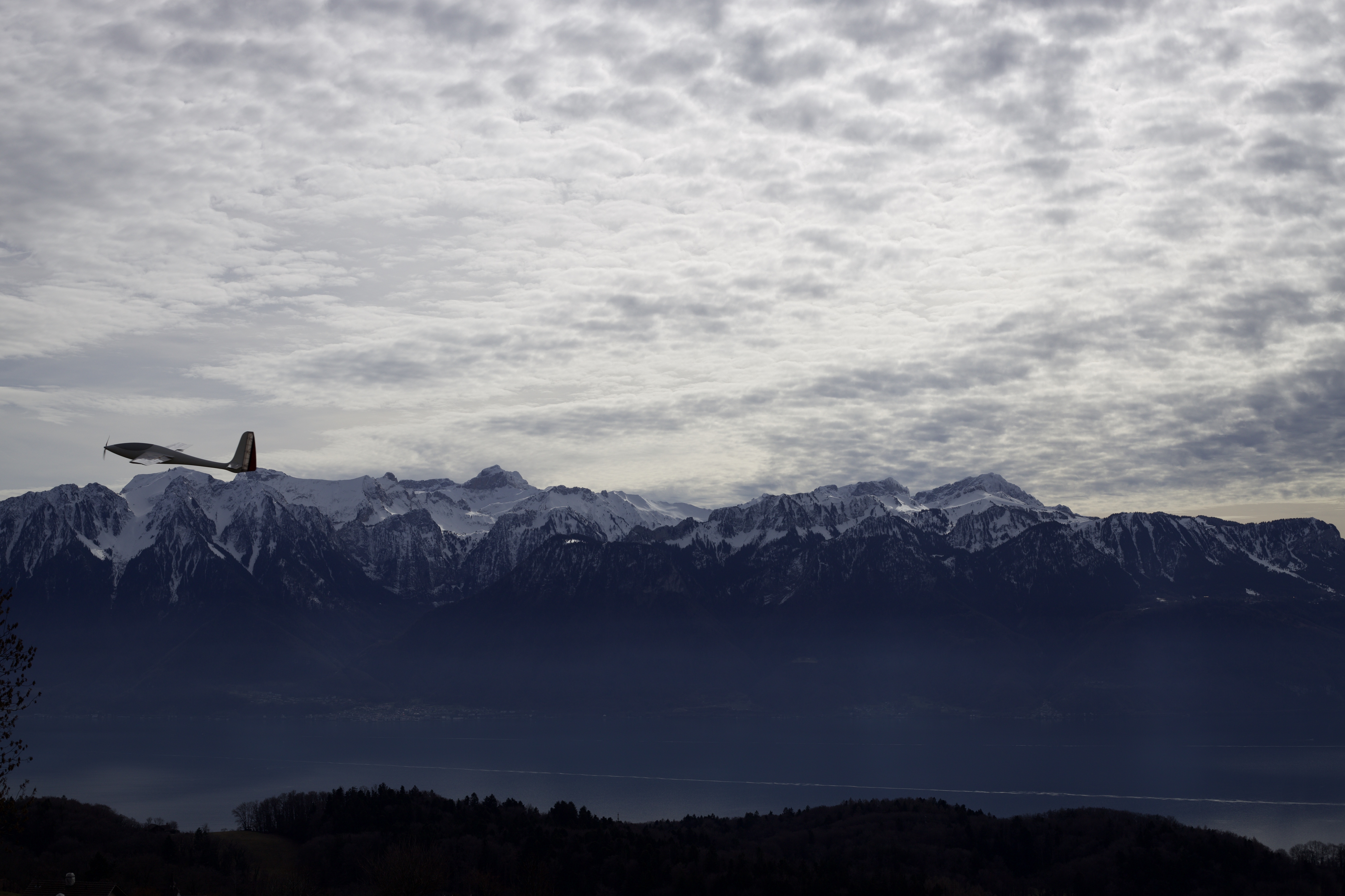 Vue aerienne des montagnes