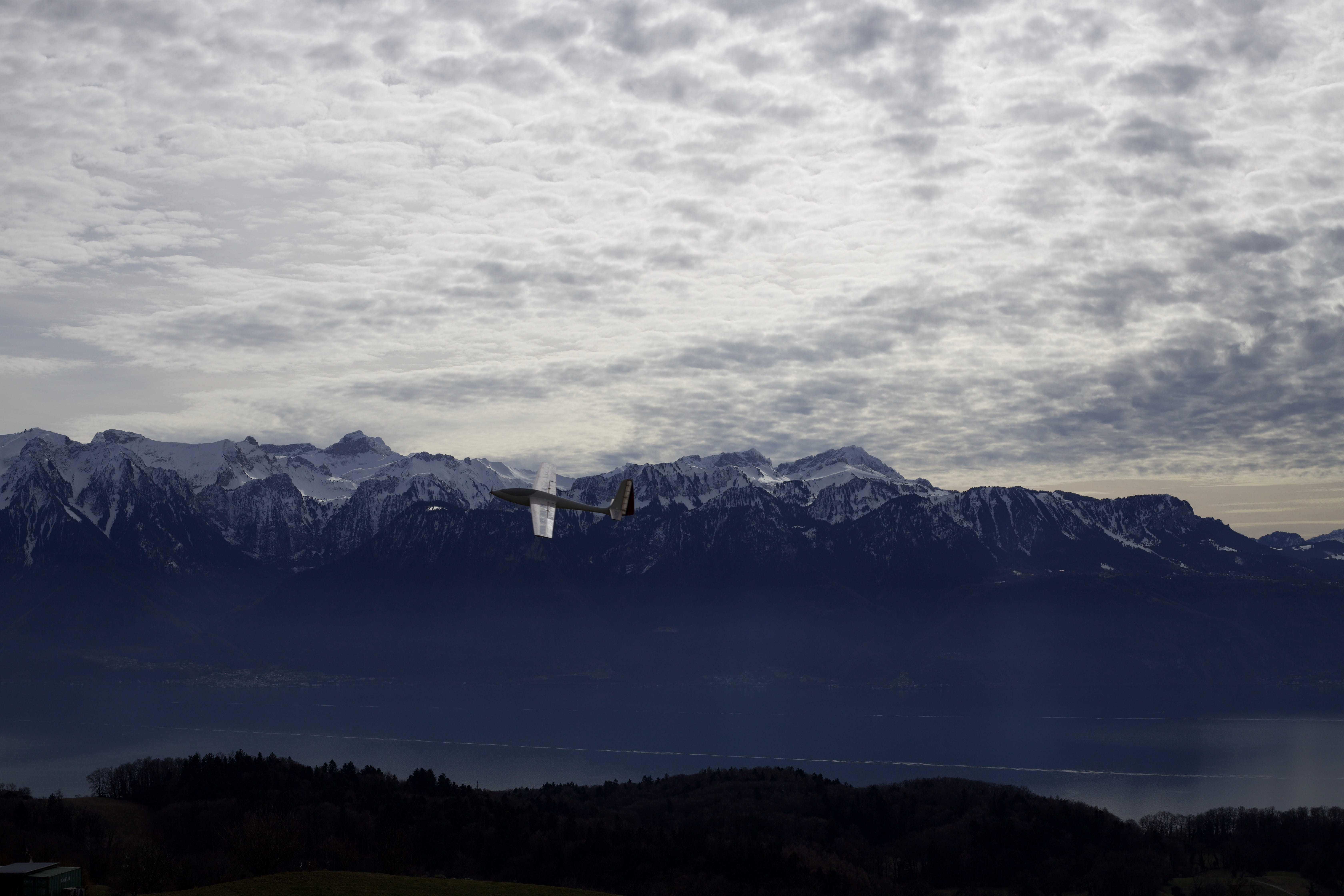 Vue aerienne des montagnes