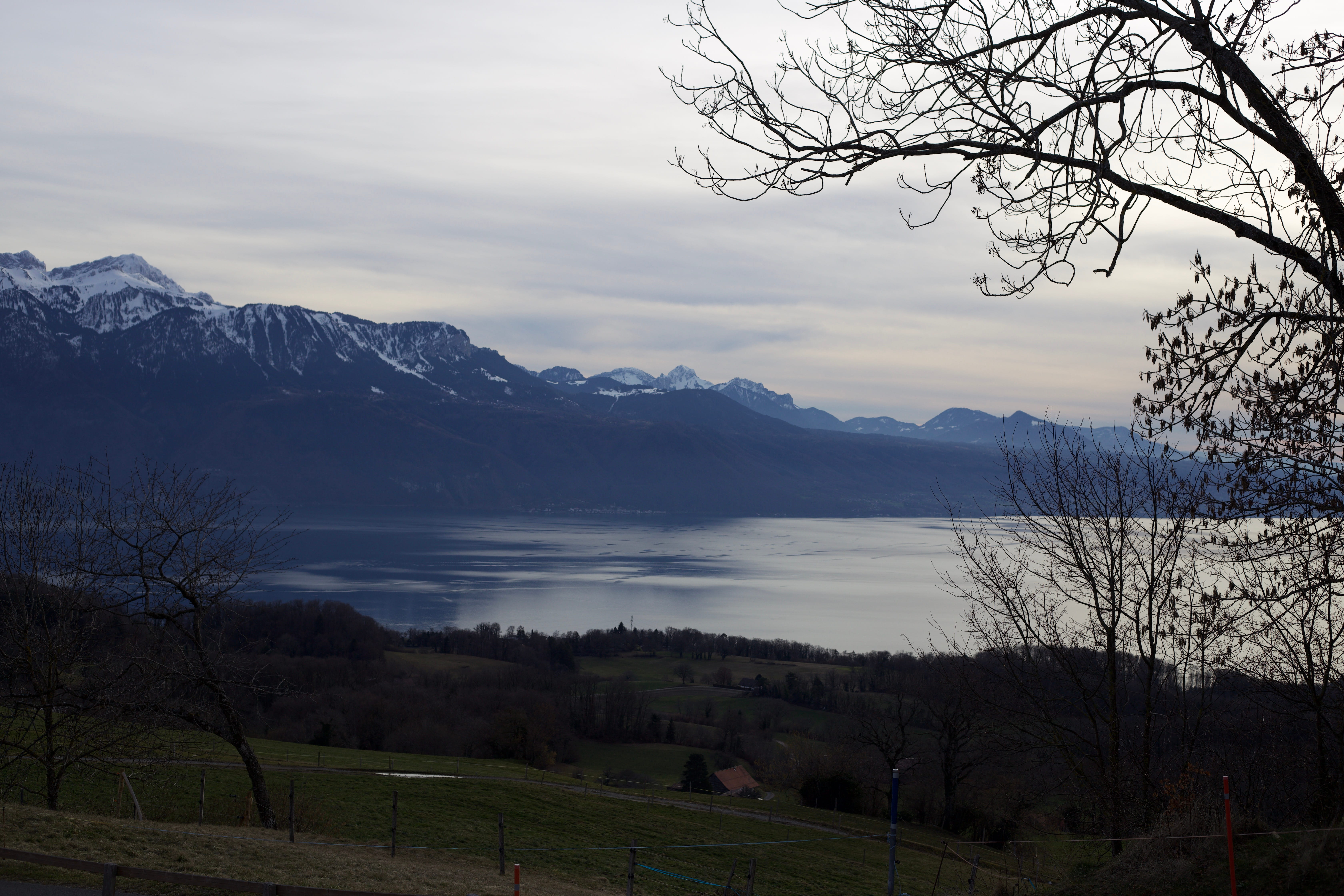 Vue aerienne des montagnes