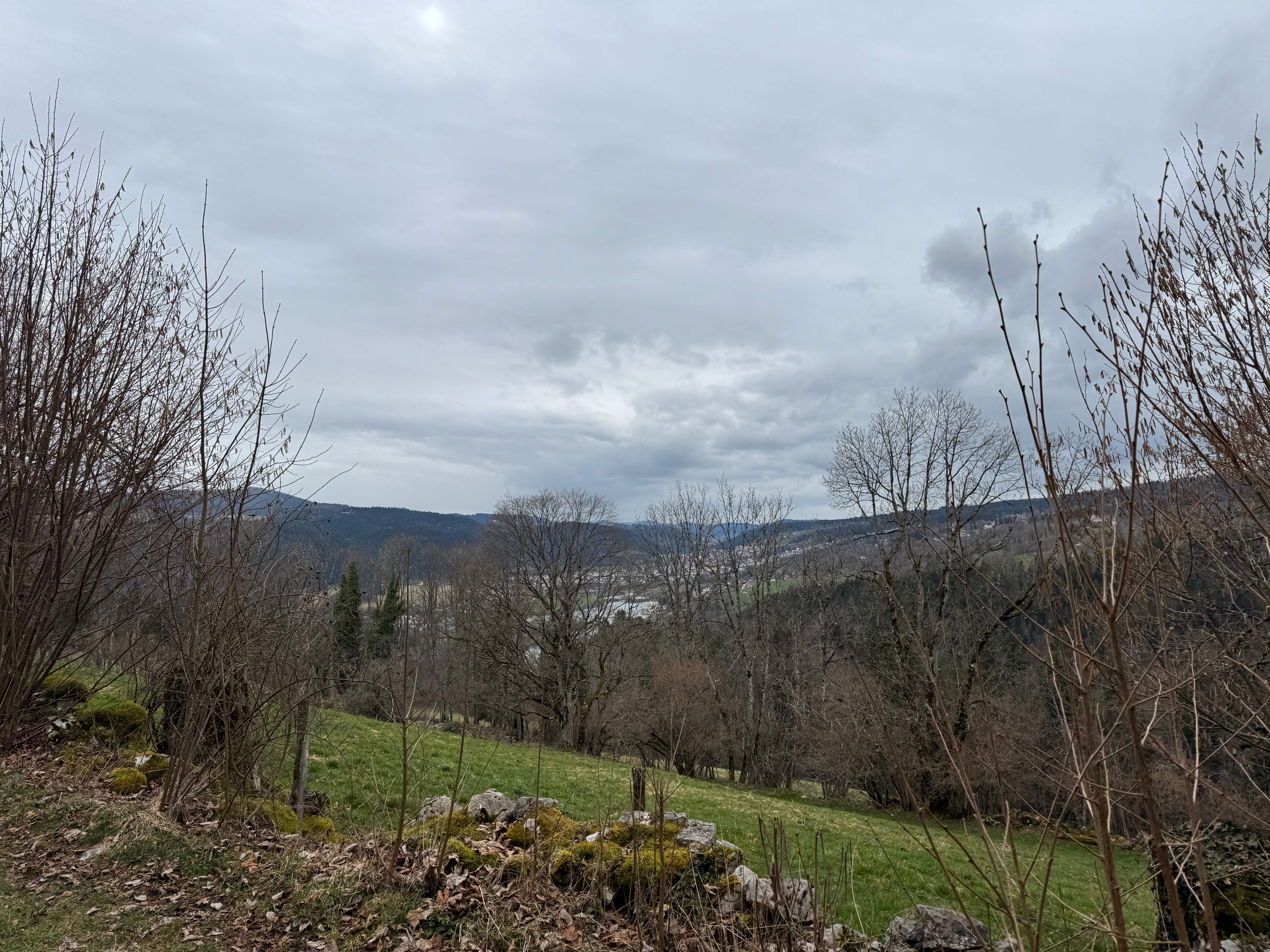 Vue aerienne des montagnes