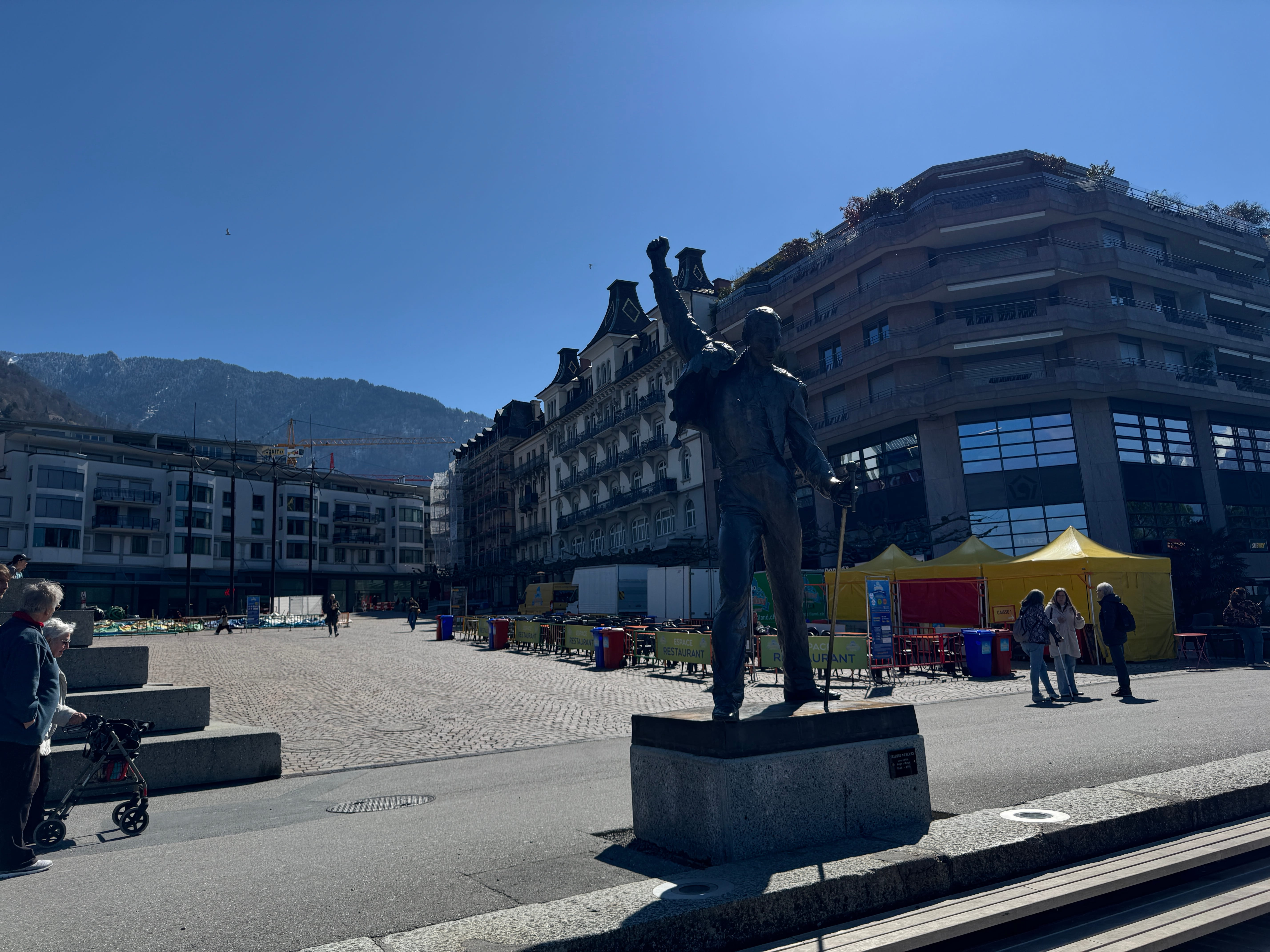 Vue aerienne des montagnes