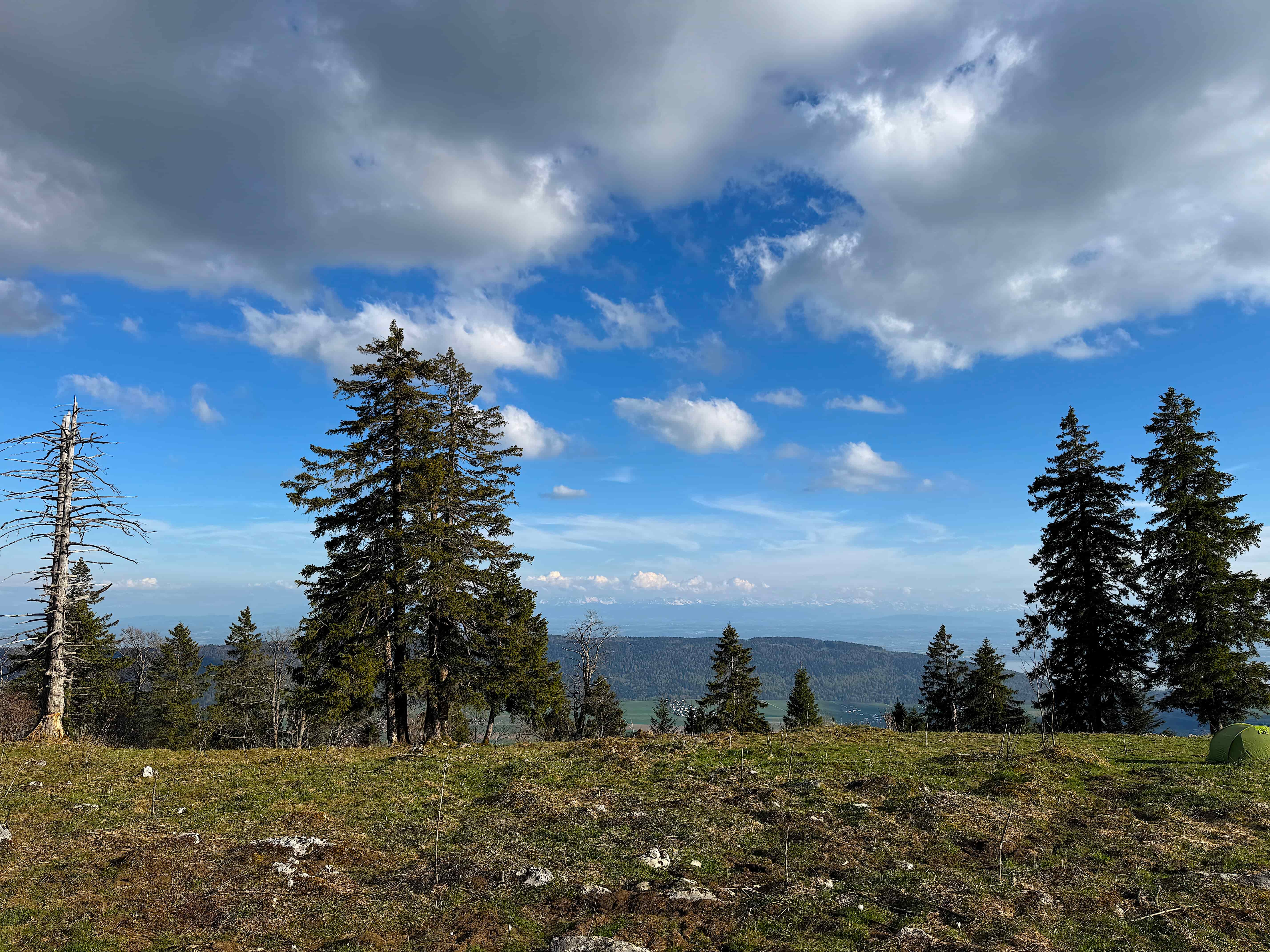 Vue aerienne des montagnes